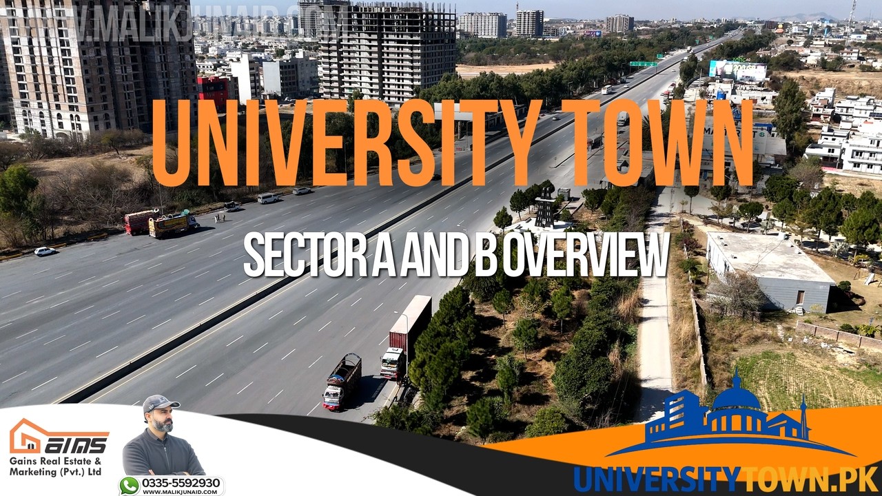 University Town Sector A Complete Tour | Prime Plots on Aziz Khan Road (5, 10 Marla & 1 Kanal)