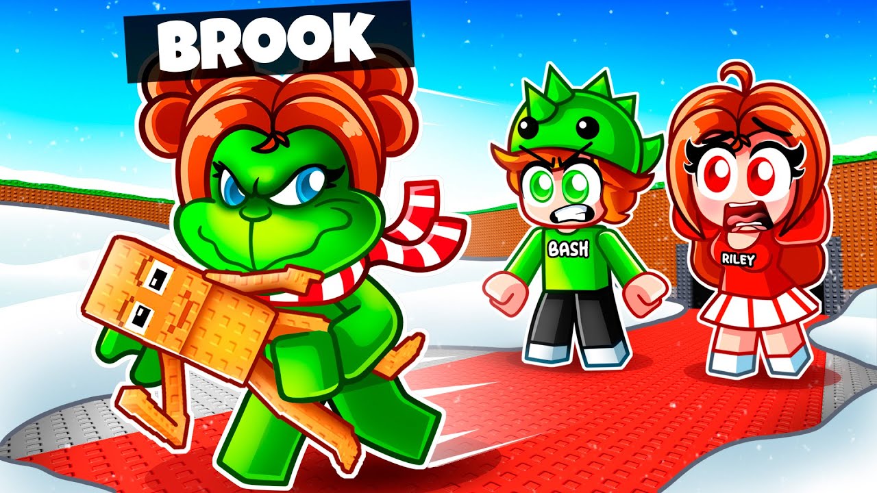 I Pretended To Be THE GRINCH To Troll My Friends In Steal A Brainrot!