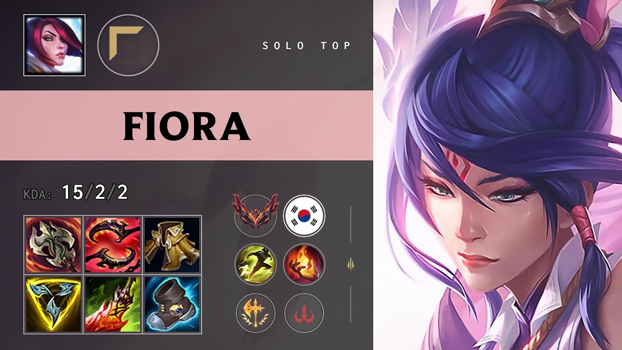 Fiora Top vs Nasus (LYON Castle) - KR Grandmaster Patch 26.18