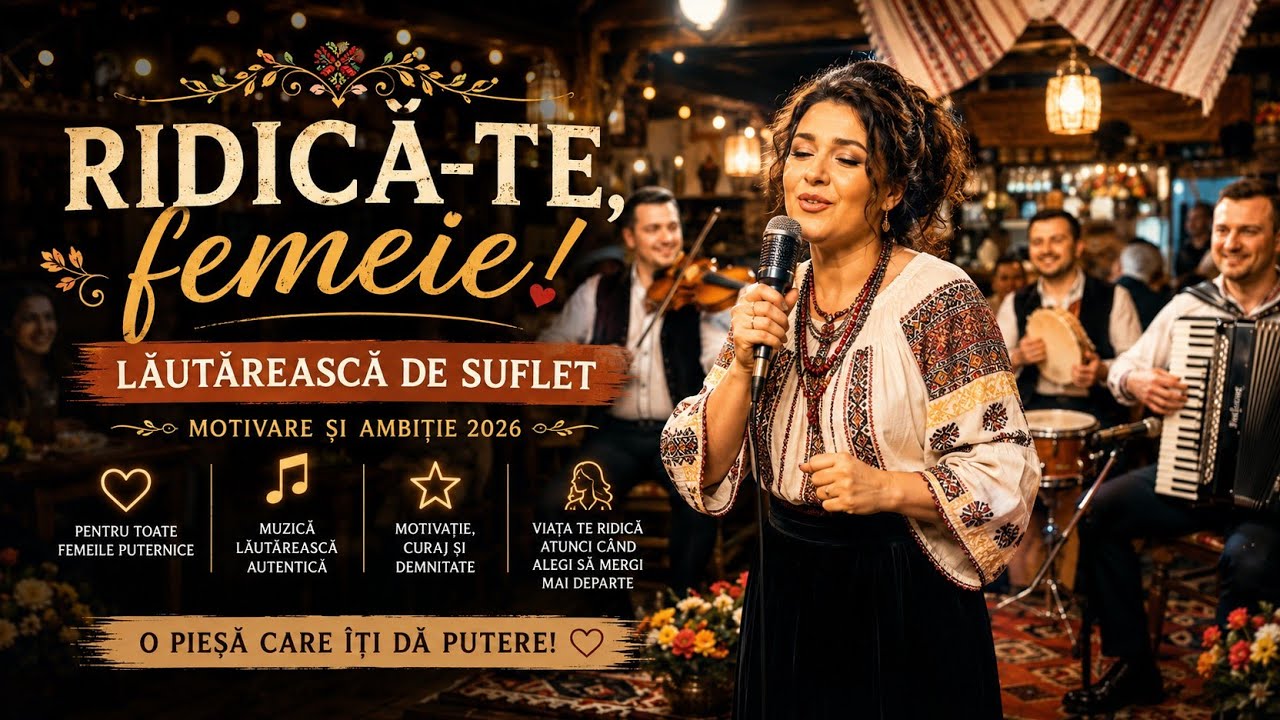 🎵 RIDICĂ-TE, FEMEIE! - Lăutărească de Suflet (2026) | Motivare și Ambiție