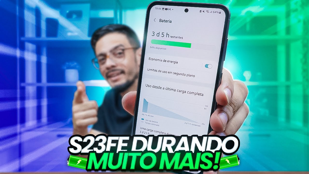 🔋DESCOBRI os Vilões da BATERIA do Galaxy S23 FE - Está durando MAIS!!!