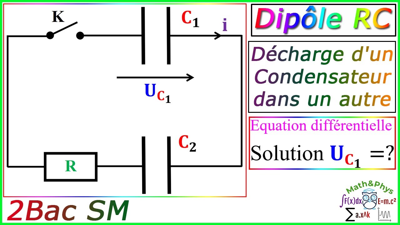 Dipole RC - Circuit RC - Équation Différentielle - 2 Bac SM - [Exercice 4]