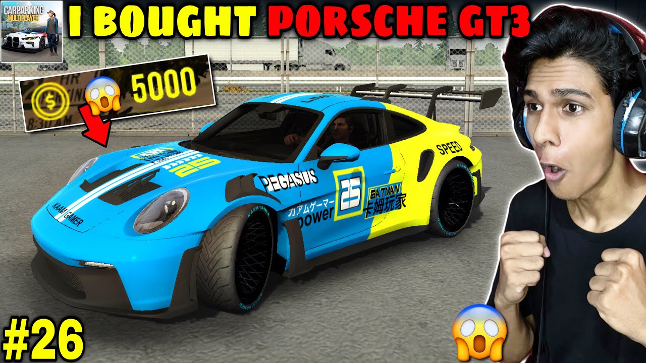 I Bought 5000 Gold Porsche GT3 😱🔥 - CPM Porsche GT3 RS - Car Parking Multiplayer - Part 26