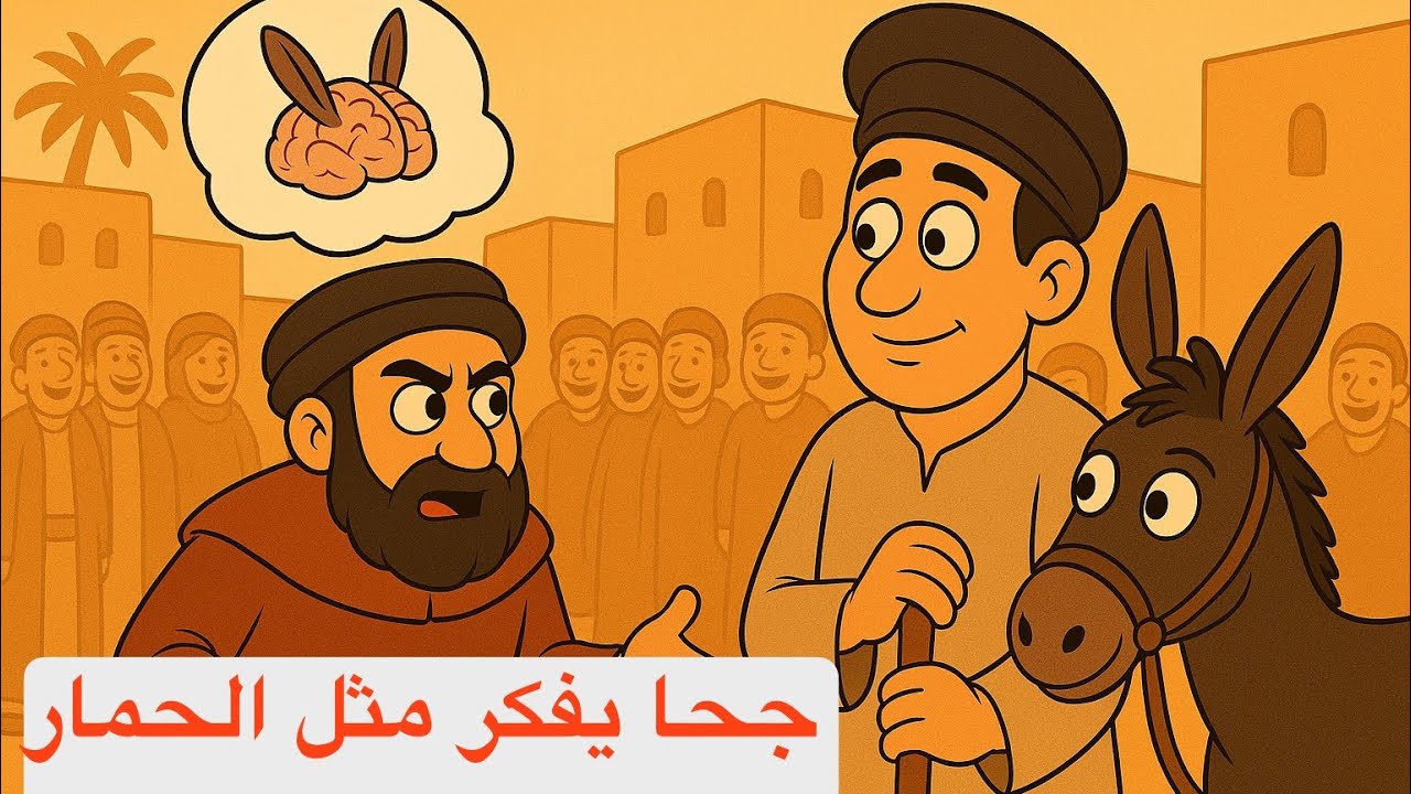جحا يفكّر مثل الحمار | قصة مسلية من قصص جحا الممتعة.