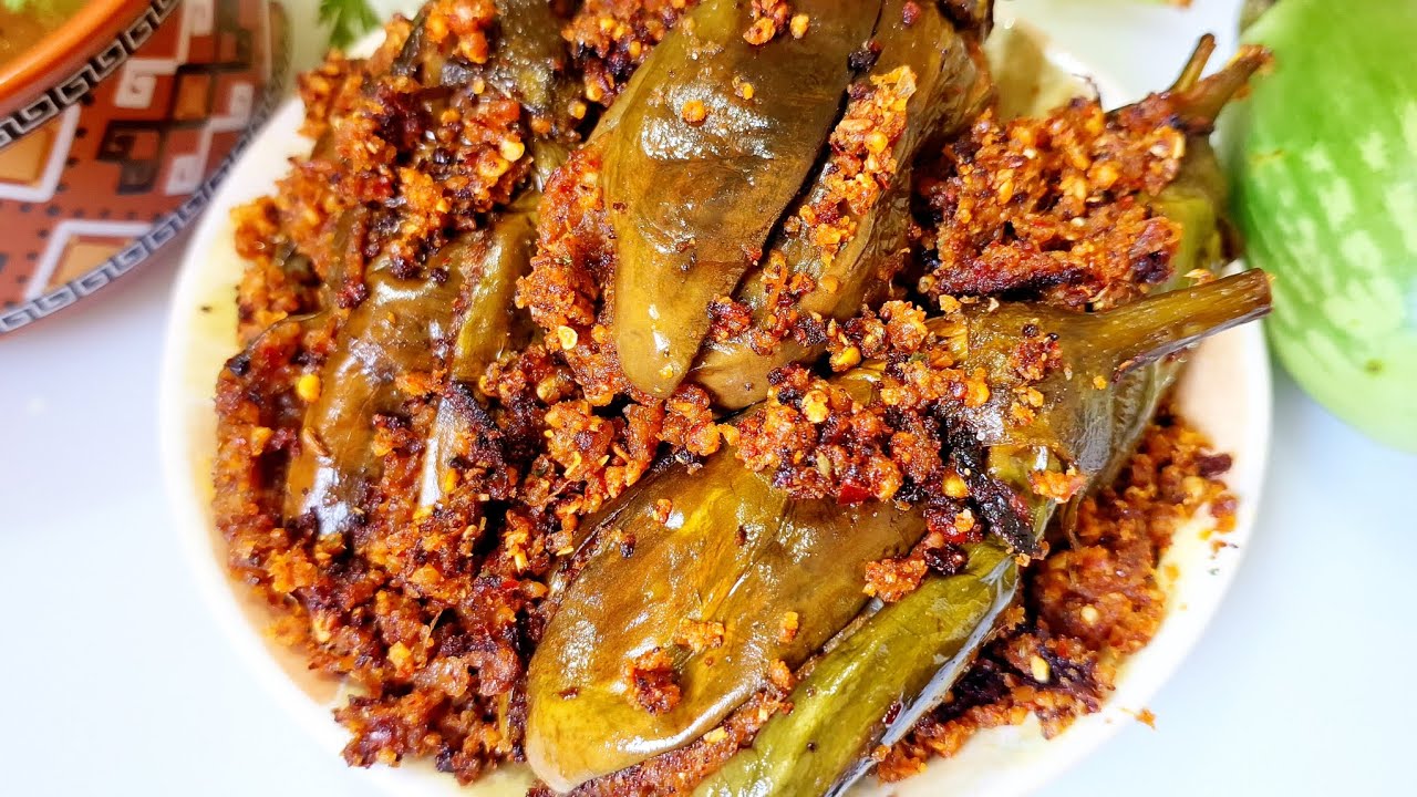 ఆంధ్రా స్టైల్ మసాలా గుత్తి వంకాయ వేపుడు 😋👌 Masala Gutti Vankaya Fry | Stuffed Brinjal Fry Recipe