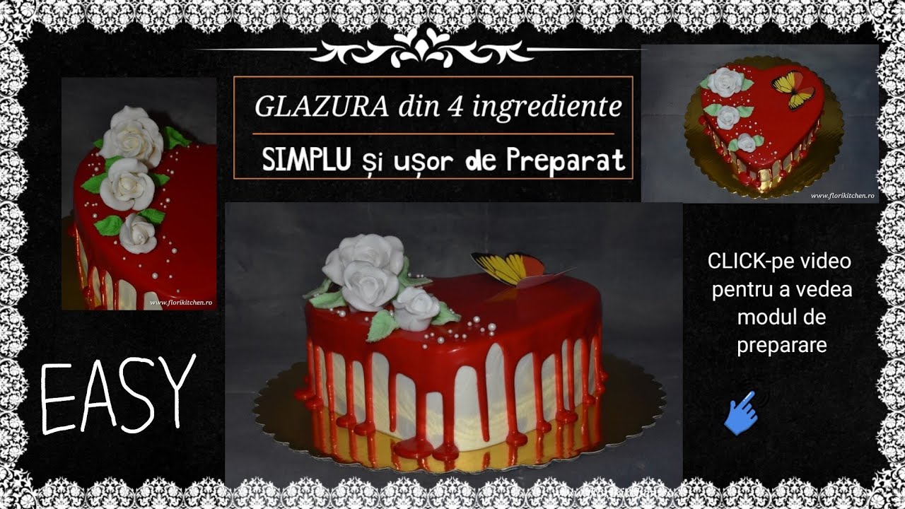 Glazura de ciocolata simplă și rapida/ Chocolate Drip Cake  #glazurapentrutort  #ciocolata #dripcake
