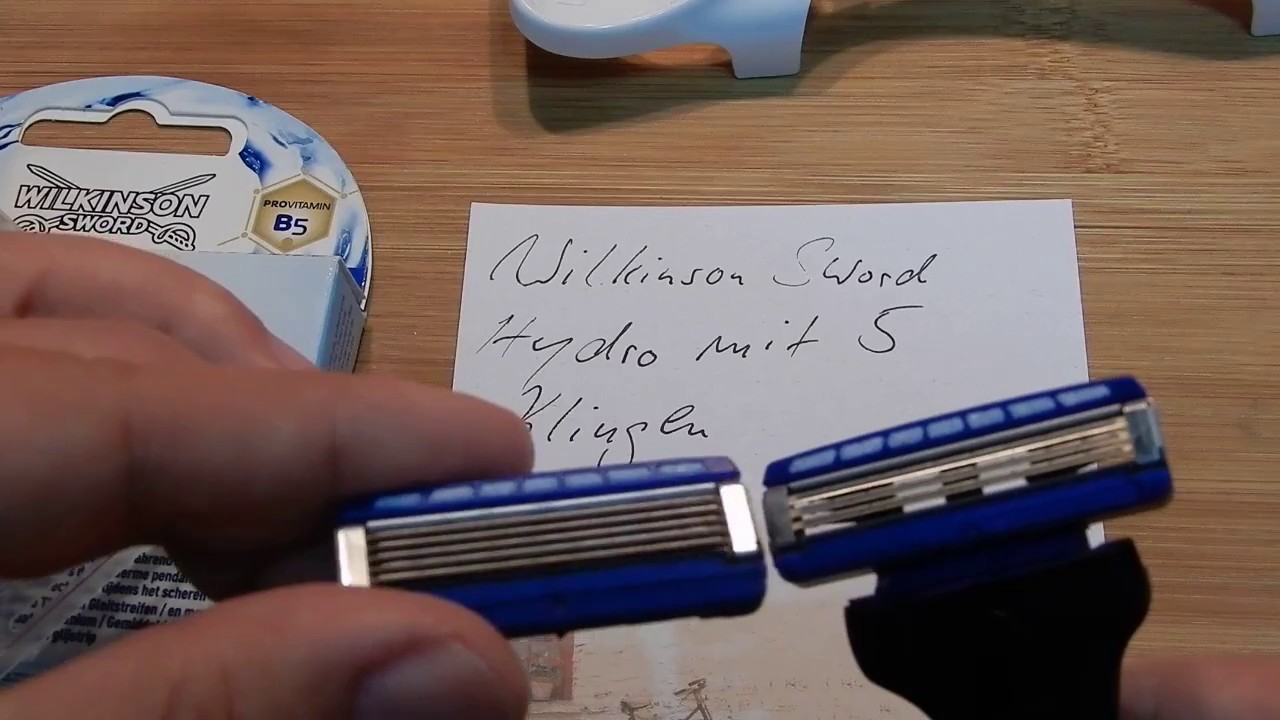 Wilkinson Sword Hydro 3 Klingen versus Hydro 5 Klingen