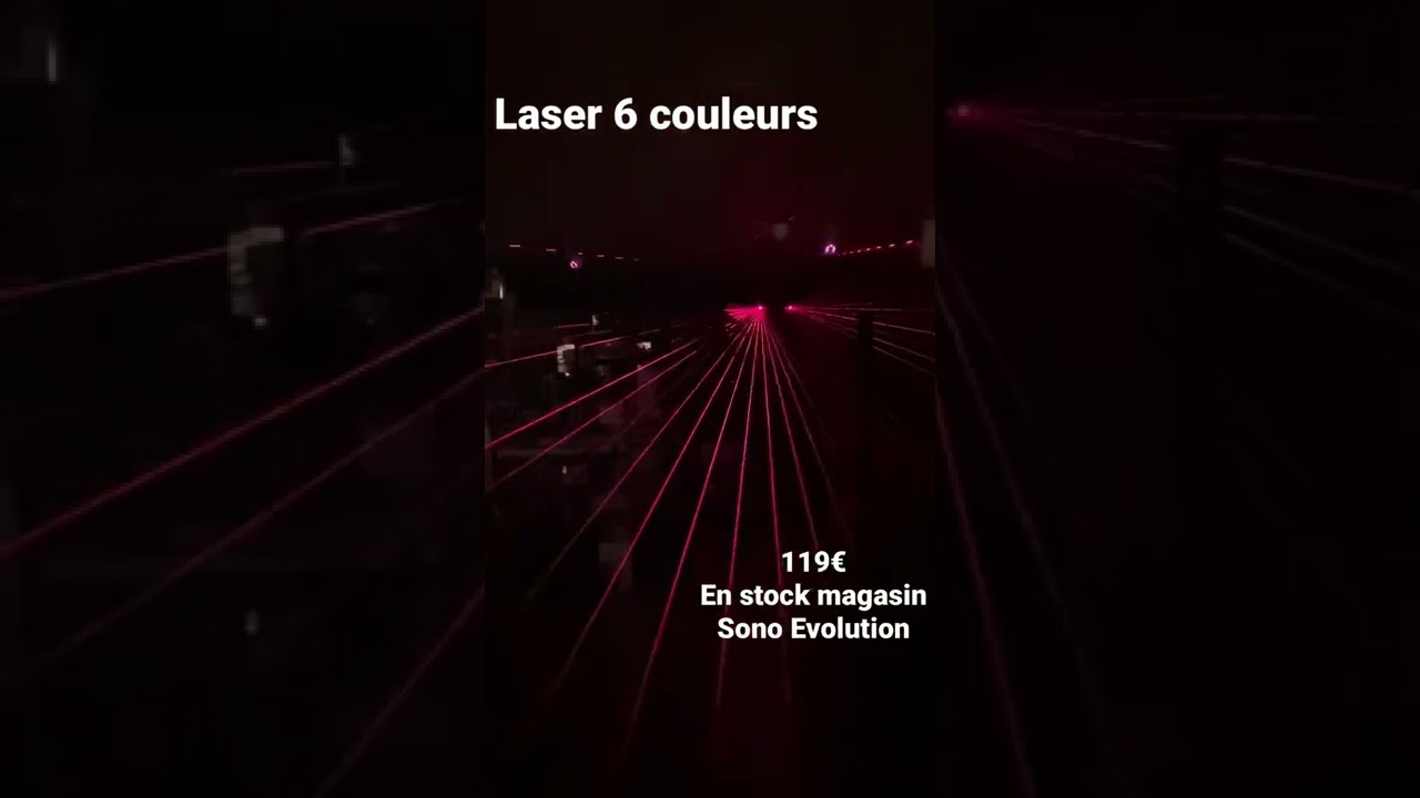 Laser 6 couleurs au meilleur prix… en stock chez SONO EVOLUTION