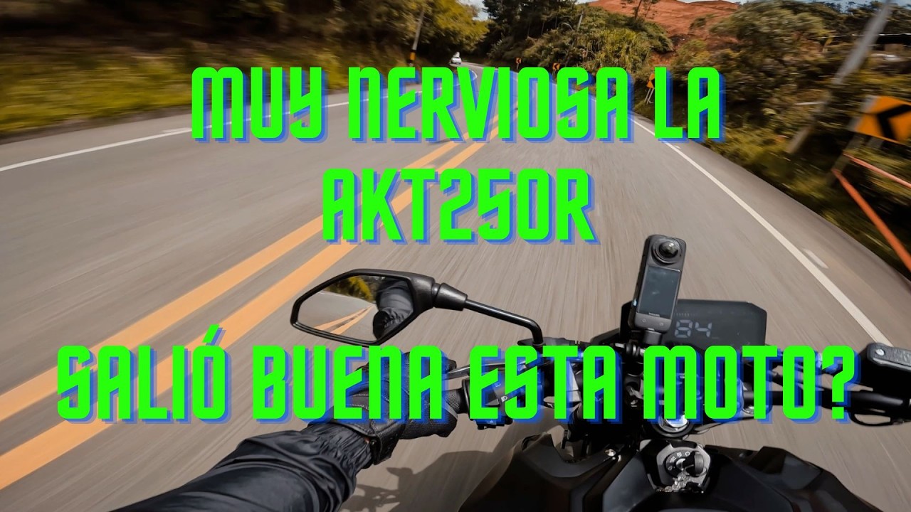 Salió mala esta moto??? - AKT250R Prueba de Manejo - Test Drive