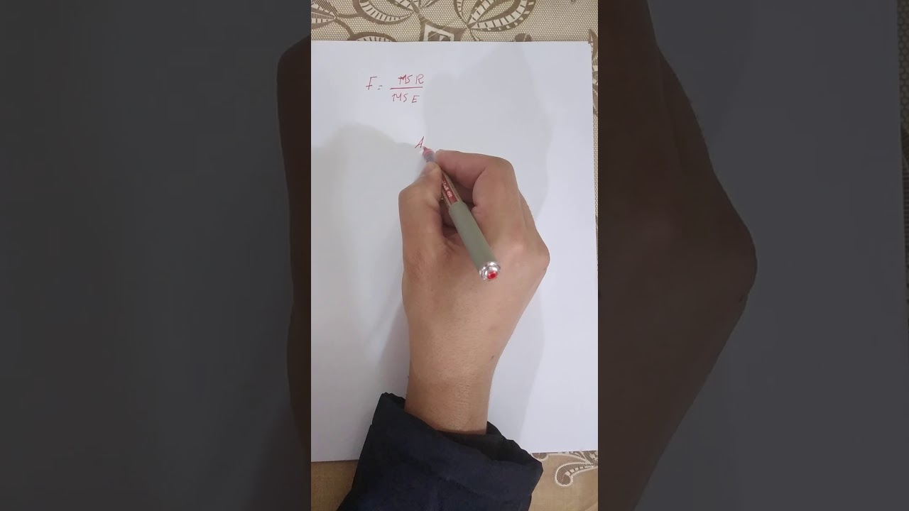 تحليل التباين واختبار الفرضيات  الجزء الأول.