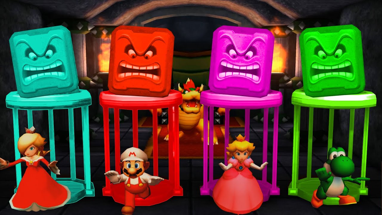 Mario  Party The Top 100 Minigames - Rosalina Vs Mario Vs Peach Vs Yoshi (Master CPU)
