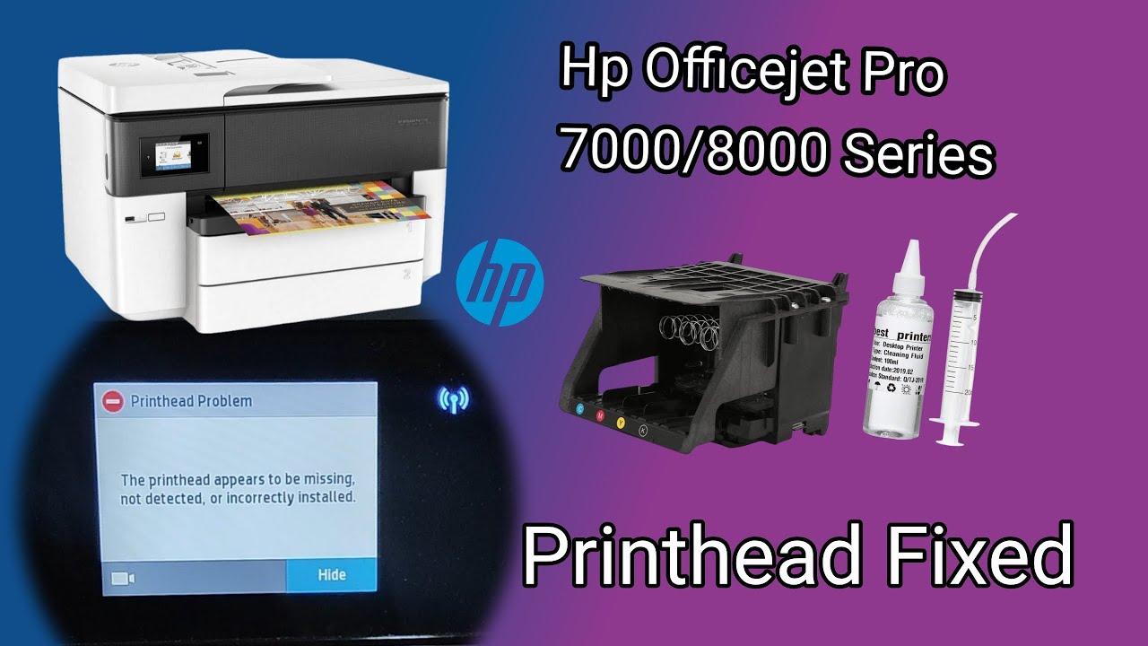 Easy Fix for Hp Officejet 7740 Printhead Problem. | Subscribe |