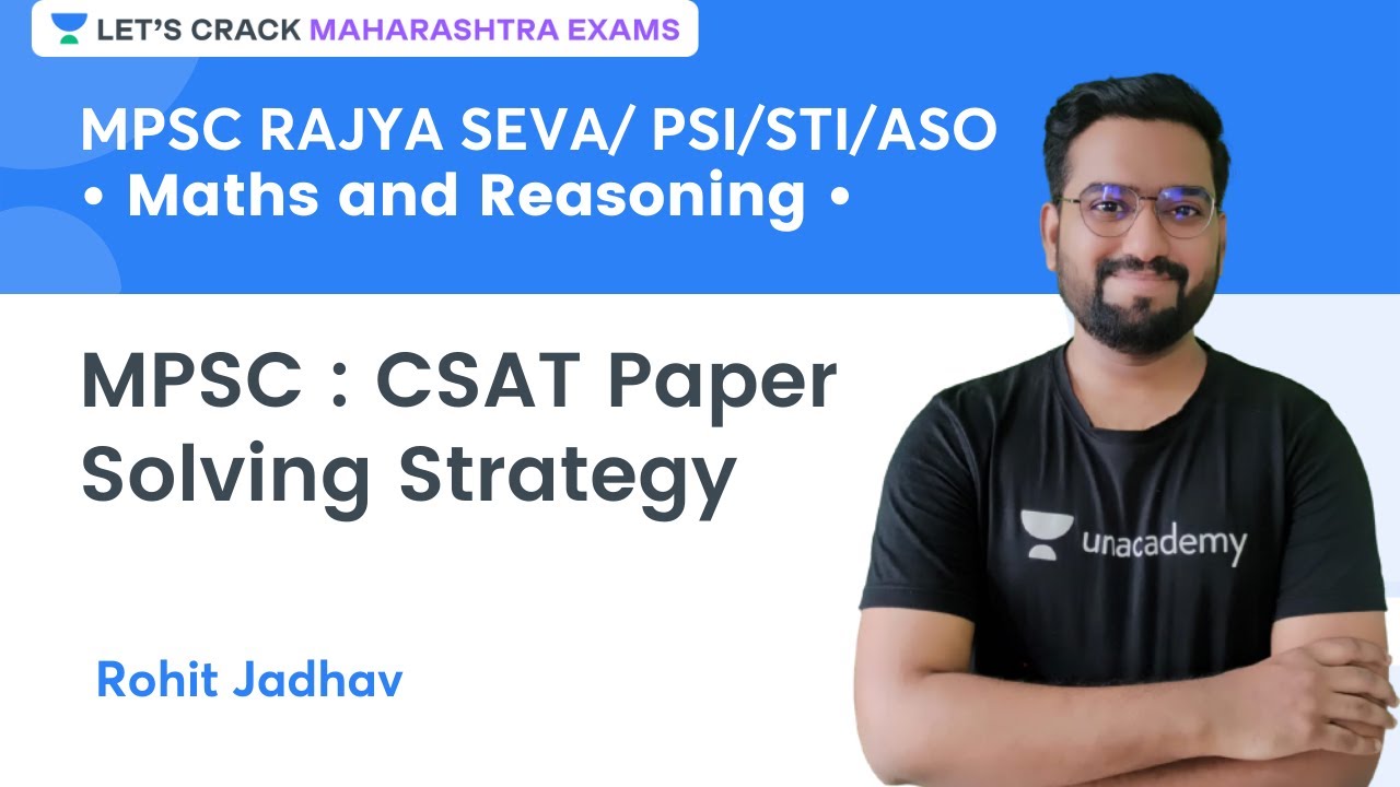 Let's Crack Maths & Reasoning | MPSC: CSAT Paper Solving Strategy | Maharashtra Exams | Rohit Jadhav