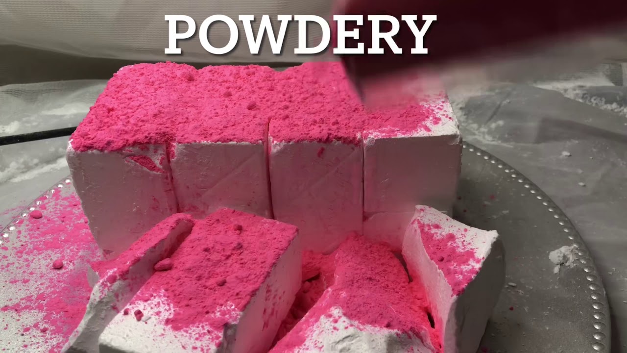 Powdery Ader Gym Chalk W Holi Powder ~ Asmr Gym Chalk Crush / Crumble ~ UnrulyGirl_asmr