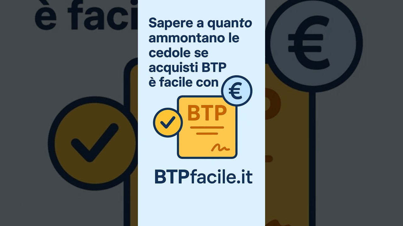 A quanto ammontano le cedole dei BTP? BTPfacile.it ! #btp #titolidistato #obbligazioni #investimento