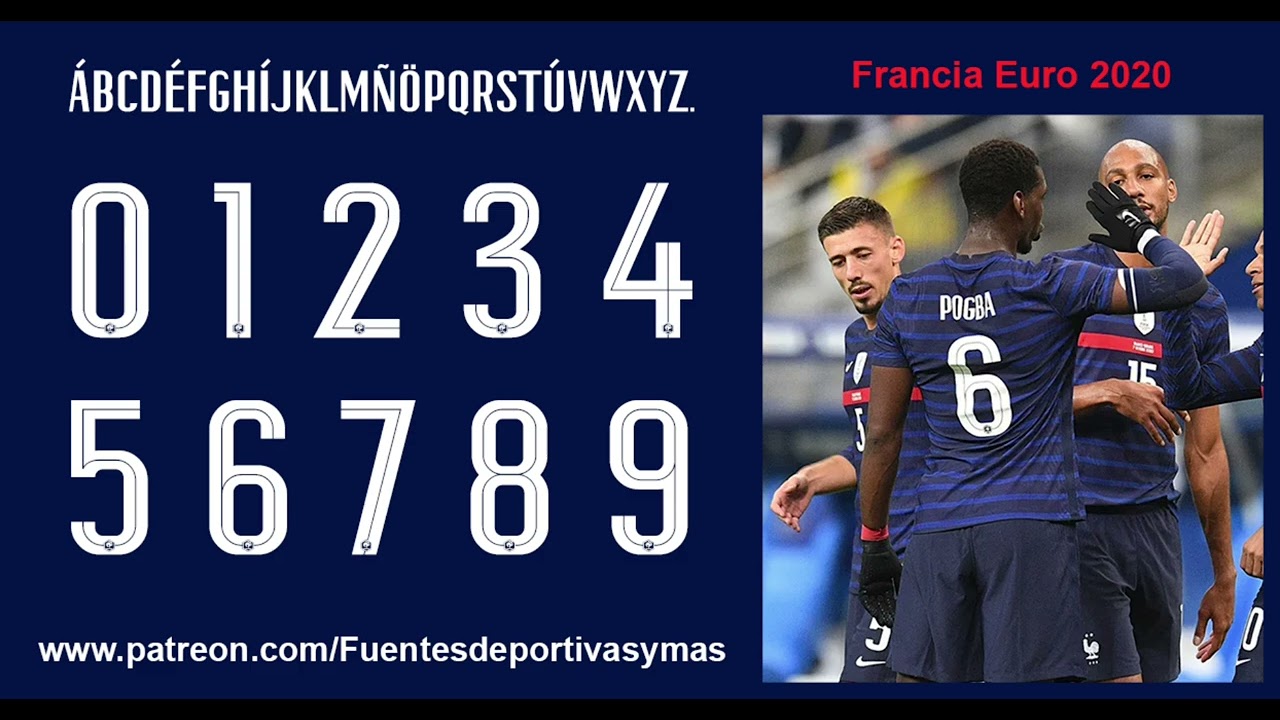 Tipografia Francia Euro 2020 France Font Euro 2020 Fonte France Euro 2020