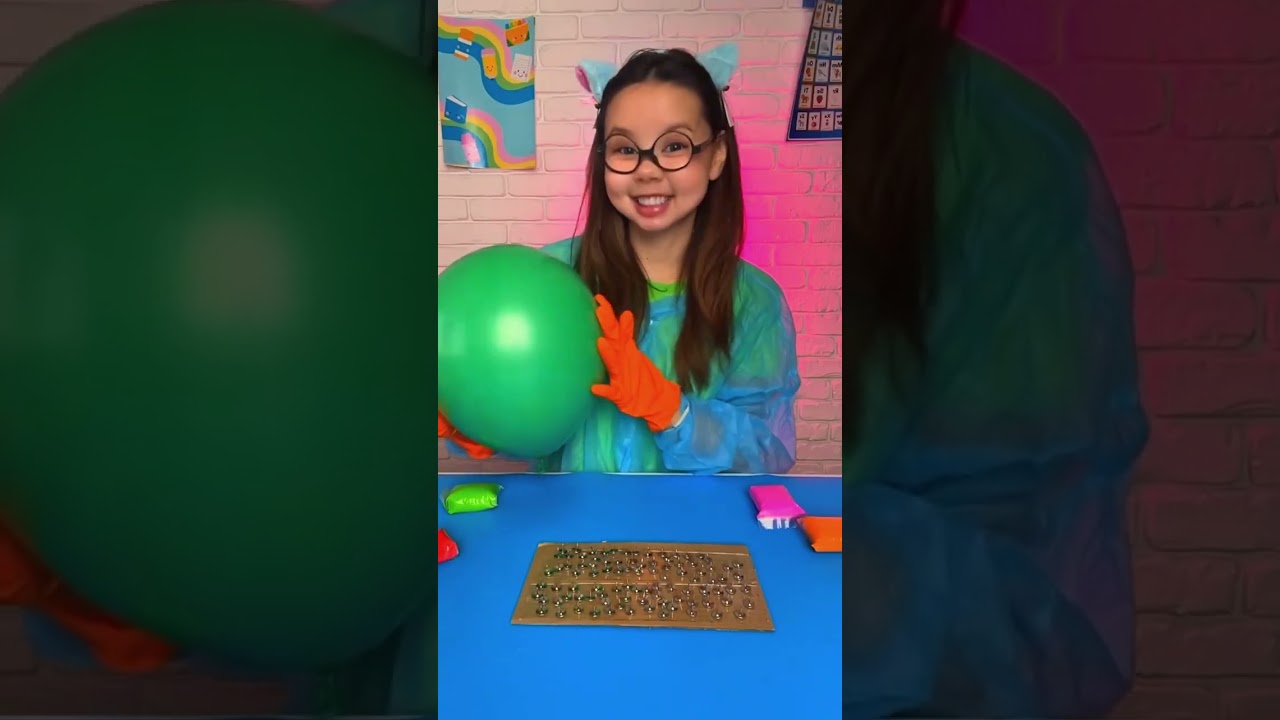 Why Doesn&rsquo;t the Balloon Pop? 🎈 Fun Science Experiment! #kids #learn