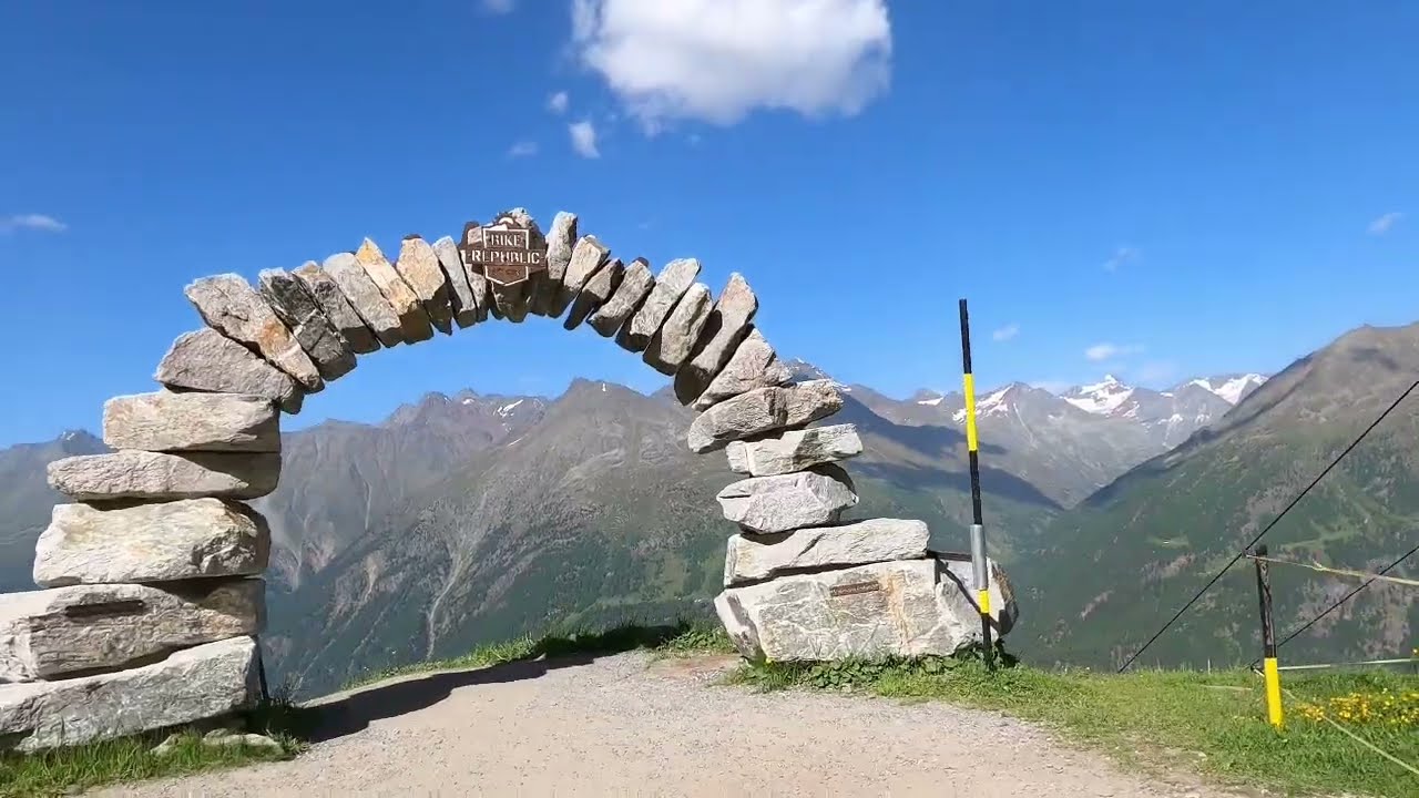 Sölden Tirol, Gaislachkogel, 3000er mit Mountainbike nächster Versuch