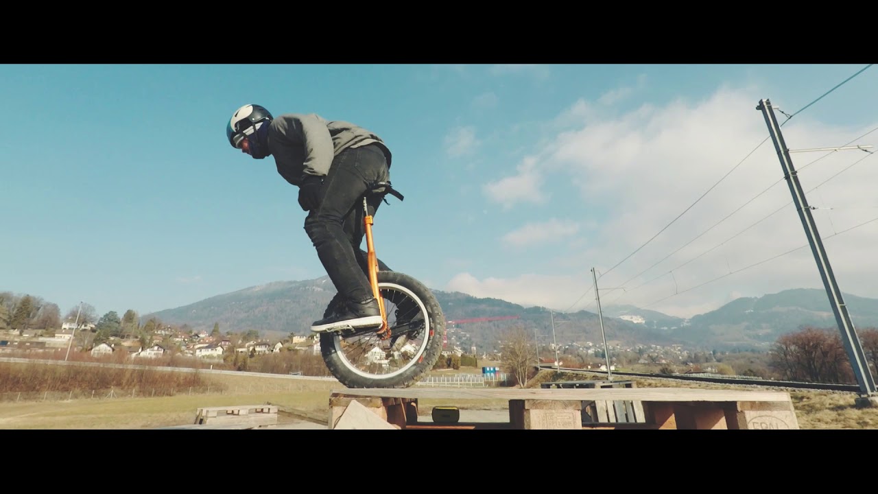 Unicycle Trial session at the Trial Paradise