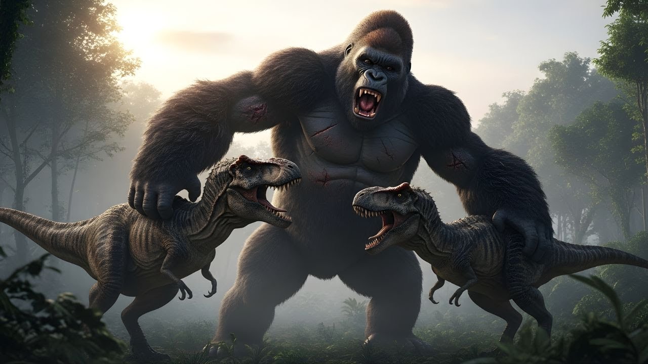 Clash of the Titans: Revisiting the Iconic Jaw-Breaking Battle of King Kong and the V-Rex