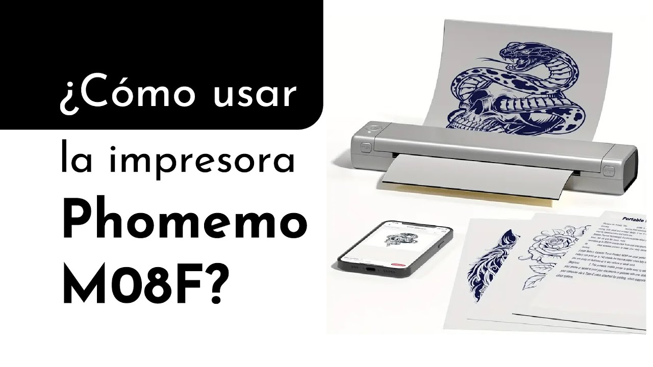 ¿Cómo usar la impresora Phomemo M08F?