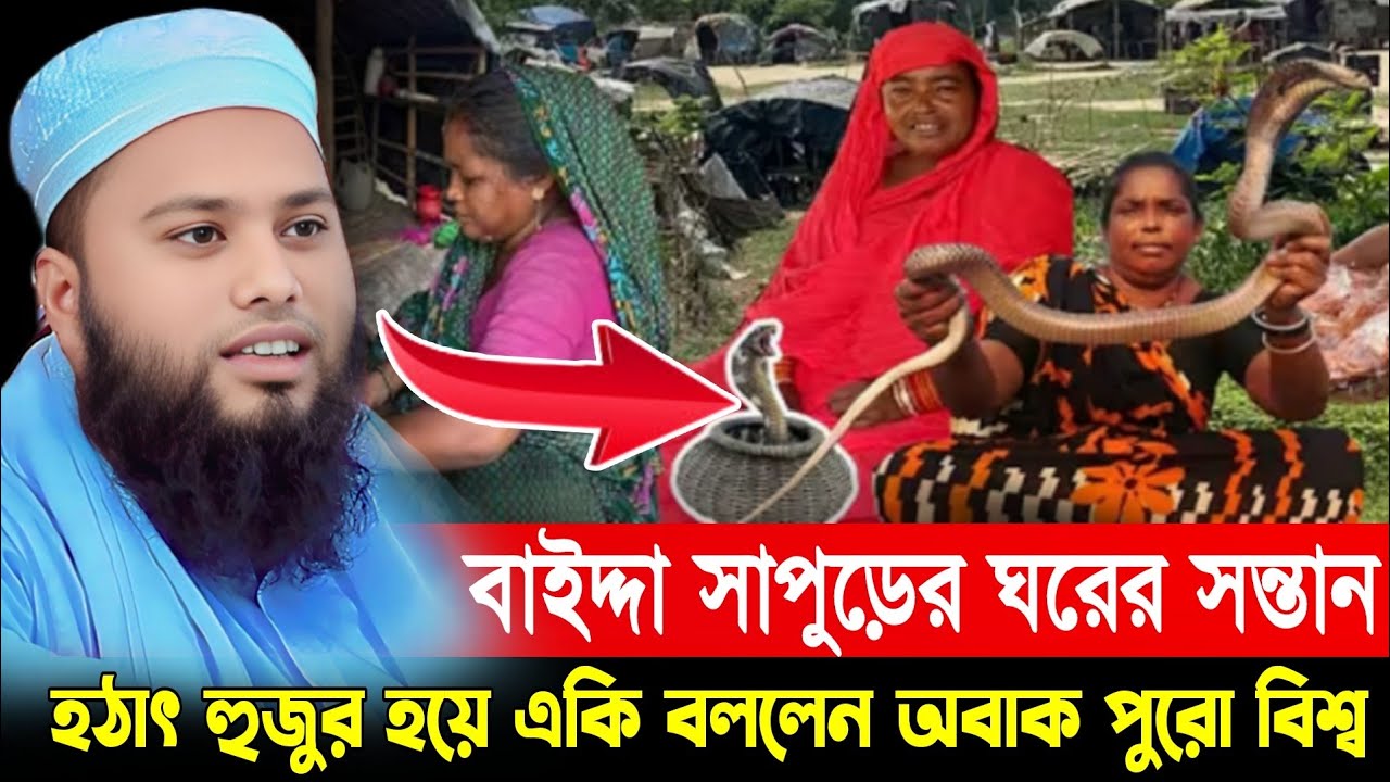 বাইদ্দা সাপুড়ের ঘরের সন্তান আমি করুন কাহিনী যা শুনে অবাক পুরো বিশ্ব || মাওলানা আব্দুল আজিজ কুমিল্লা