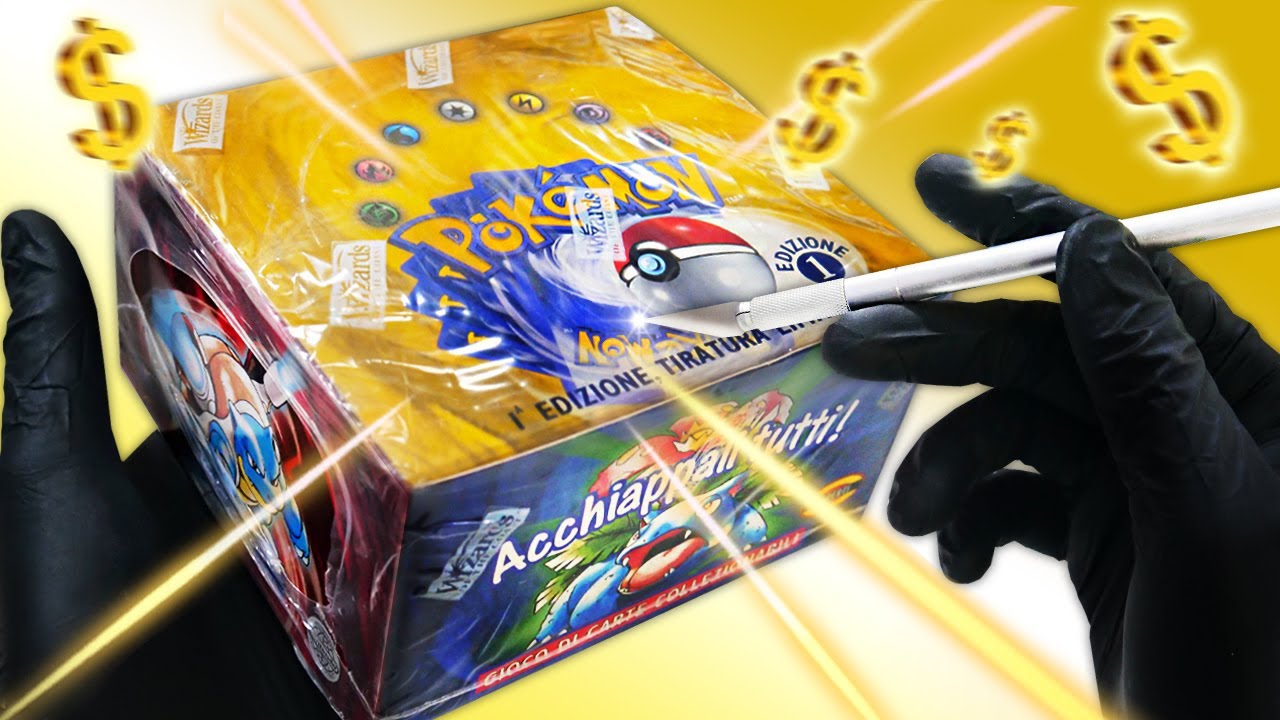 APRO UN BOX POKEMON SET BASE PRIMA EDIZIONE DA 80.000€! - Evento Box Break