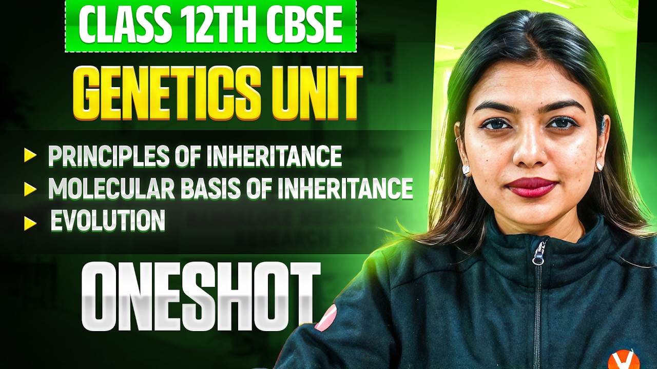 Genetics Unit One Shot 🔥| Class 12 CBSE Biology | Gopika Mam