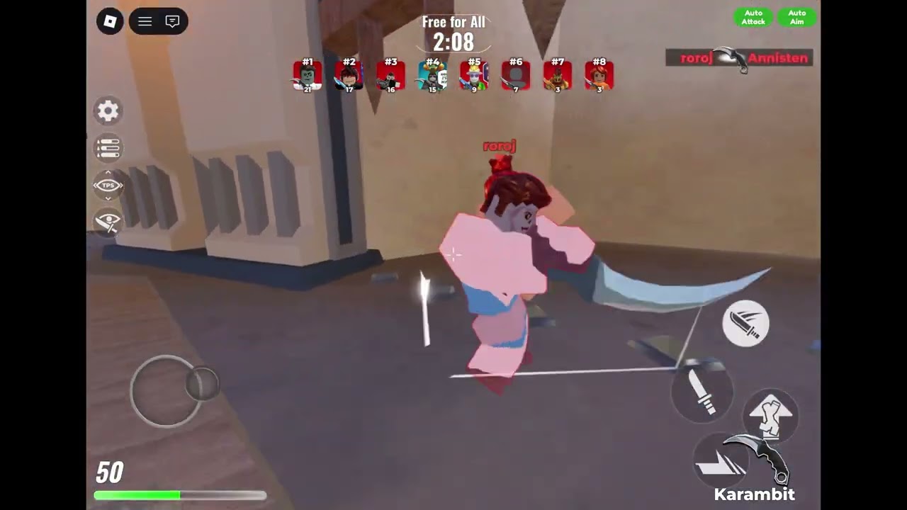 Knife arena 2 (got 1st most kills)