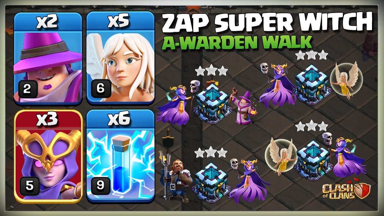Th13 Super Witch Smash | Super Witch | Most Powerful Th13 Super Witch Attack Strategy Clash of Clans