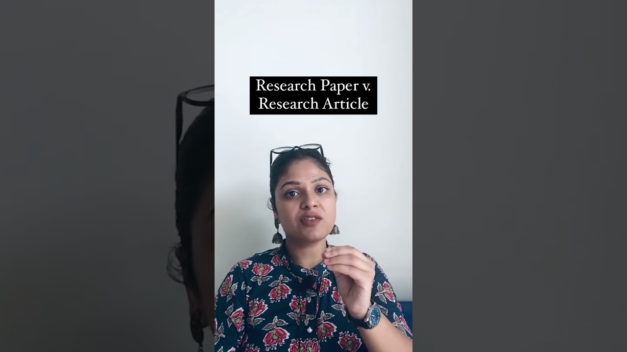 Difference between &ldquo;Research Paper&rdquo; and &ldquo;Research Article&rdquo;.