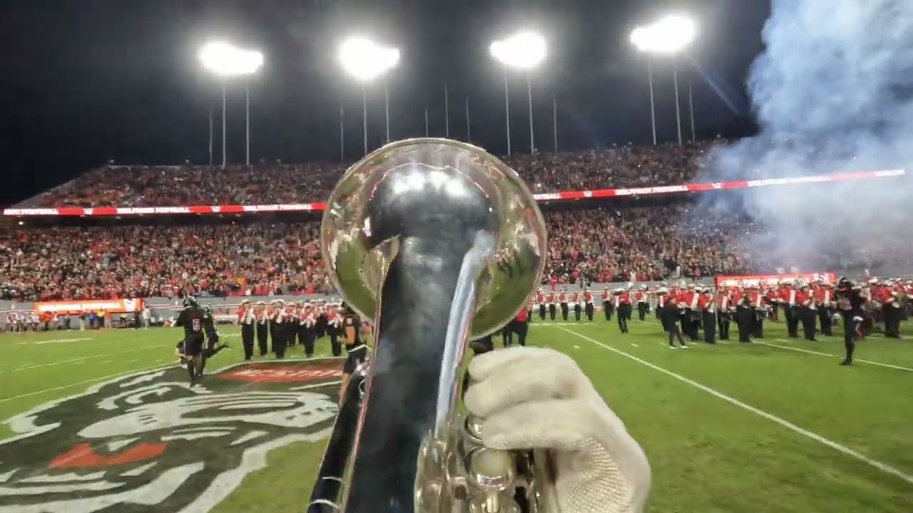 NCSU vs. Syracuse Pregame Baritone Cam (night version)