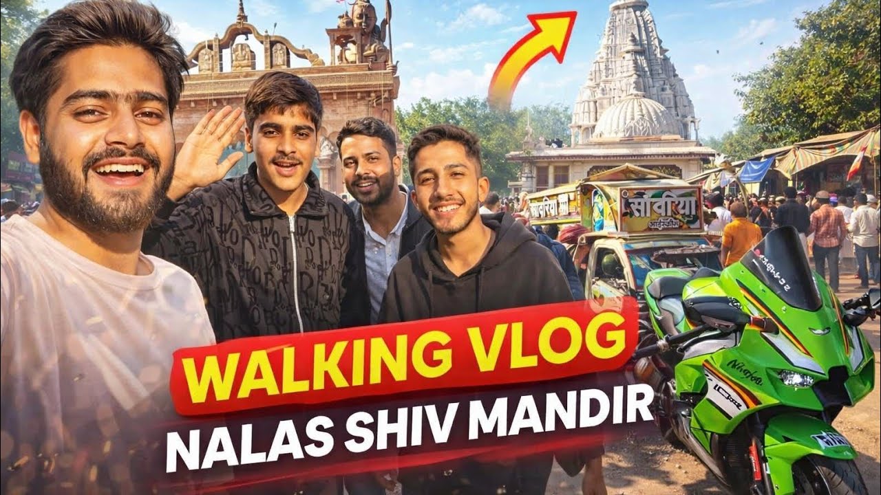 Nalas Shiv Mandir 🙏✨Padyatra with Friends| Full Vlog✨😄