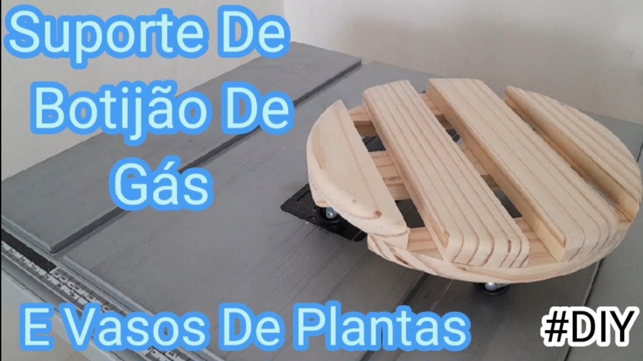 Suporte De Botijão De Gás E Vasos De Plantas!#faça #gabarito #marcenaria #woodworking #diy