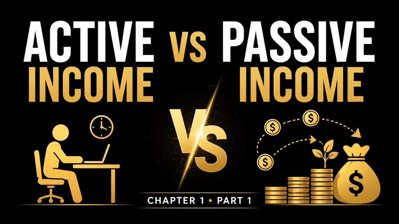 Active Income vs Passive Income Explained | Lesson 1 (Part 1) | Financial Literacy