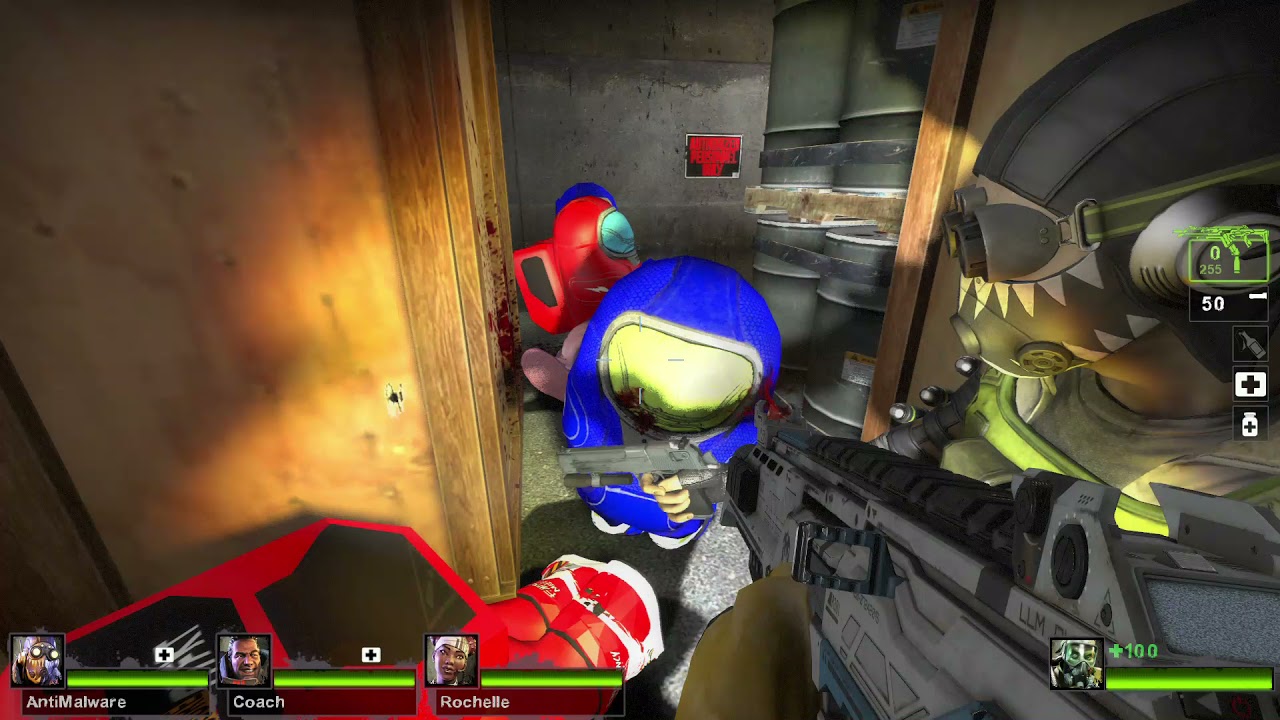 Left 4 Dead 2 - Apex Legends Meet the Among Us in Military Complex 2 Part 1 (No Commentary)