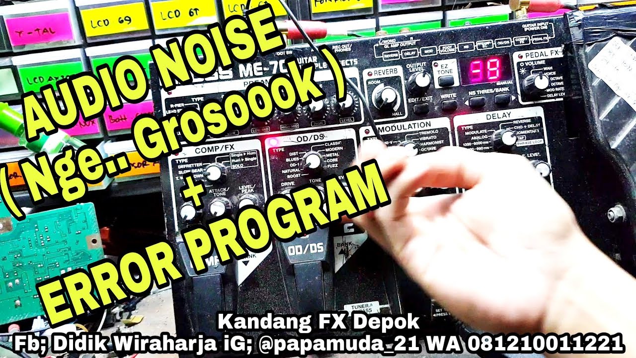 BOSS ME70 Noise + Error Program ( Kandang FX Depok - instagram @didikwiraharja.id )