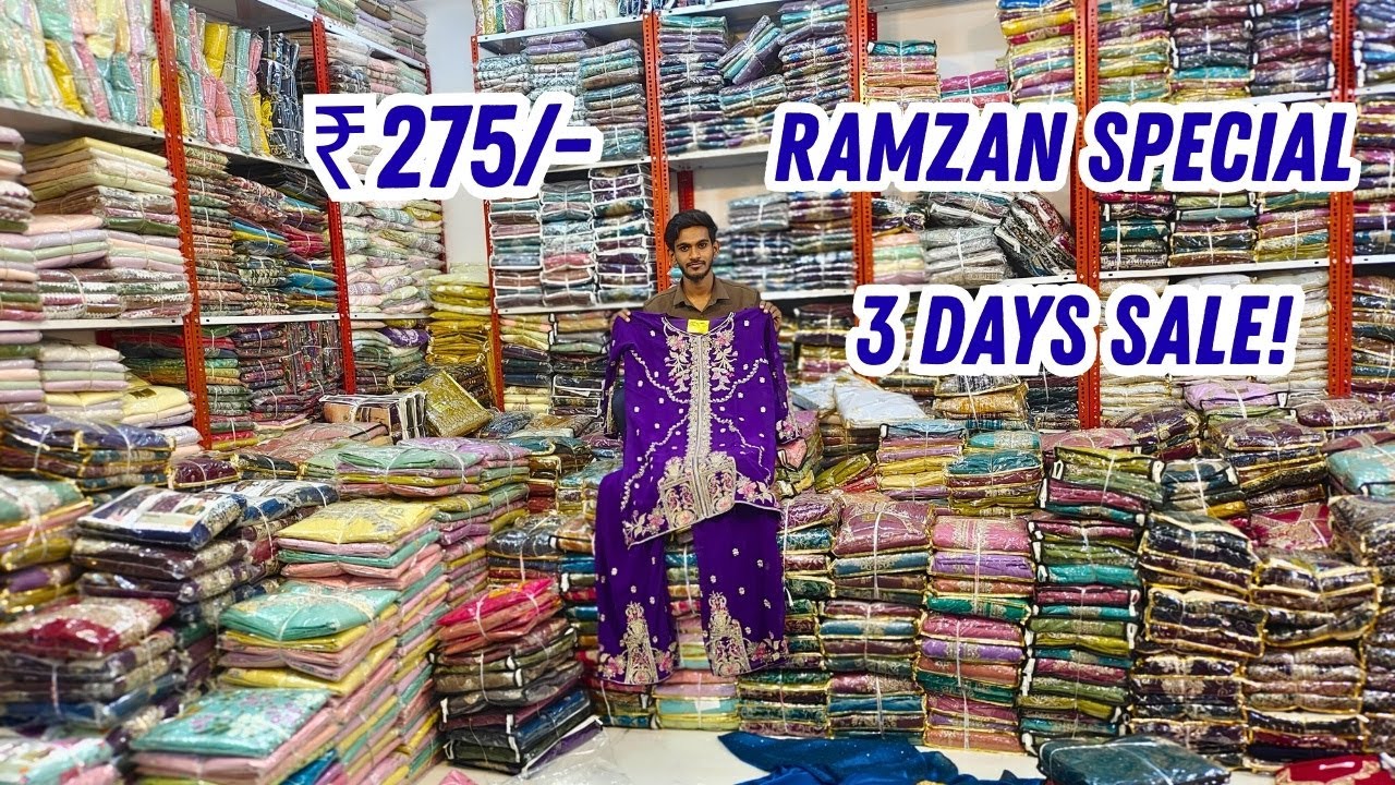 3 Days SALE! Hyderabad Wholesale Dress Materials Pakistani Designer Suits