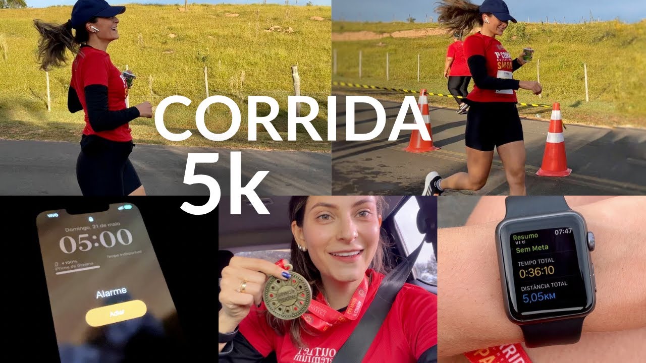 PARTICIPEI DE UMA CORRIDA DE 5KM | vlog e rotina