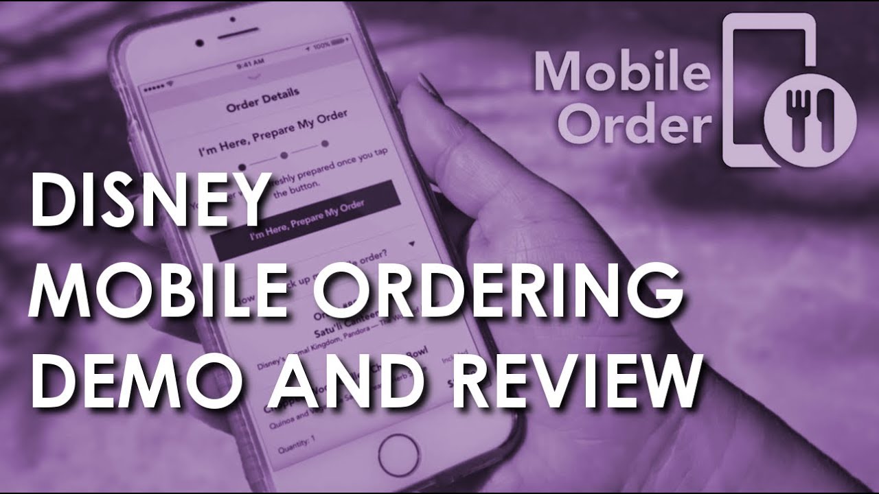 How to use Disneyland's Mobile Ordering App - Review and Demo