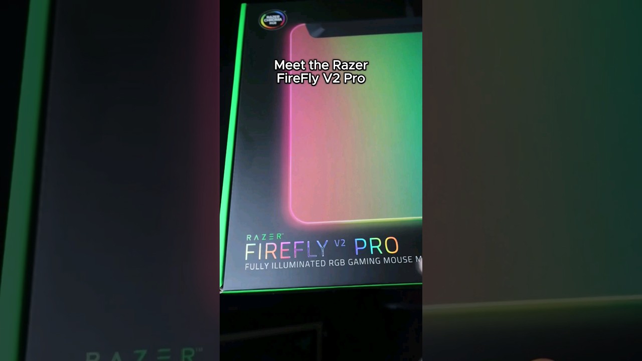 Unboxing the new Razer Firefly V2 Pro 🌈 #razer #gaming #pcgaming #mousepad