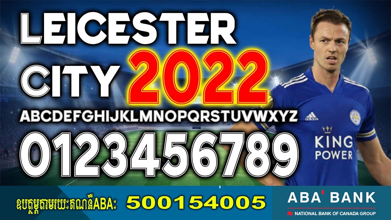 Leicester City Europa League UEFA 2022 Football Font By black Font Free All Download for OTF And AI