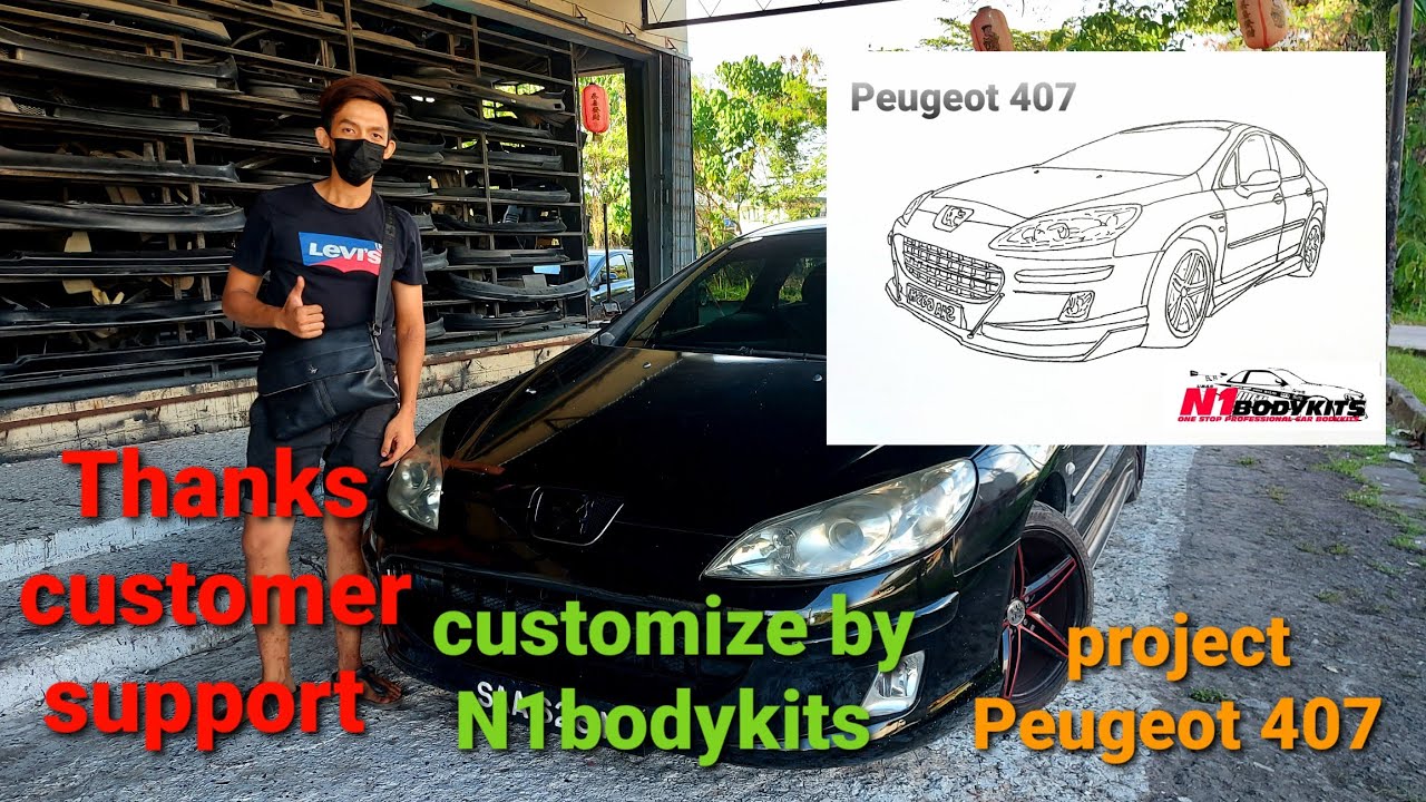 project Peugeot 407 customize design by N1bodykits.