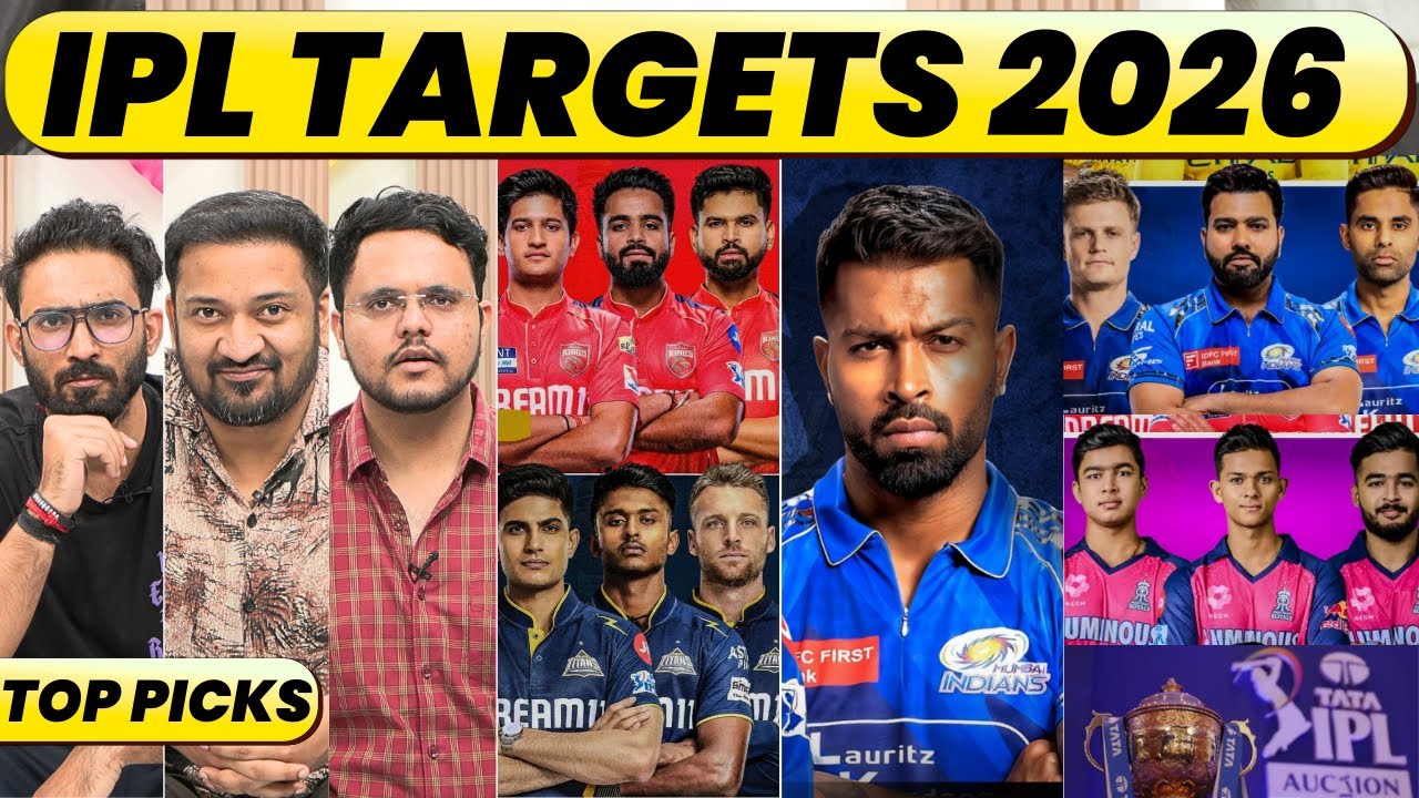 🔴GC BUZZ: IPL Auction 2026&mdash; MI, PBKS, GT, SRH & RR Targets, Top Picks & Best Players