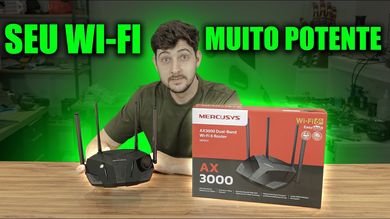 O MELHOR ROTEADOR MESH WIFI 6 PRA COMPRAR EM 2024, MERCUSYS MR80X