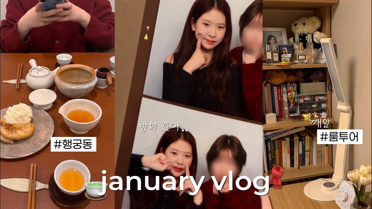 vlog. 여유 가득하고 포곤한 1월 일상 모음 .. 그리고 룸투어! 🛋️ / 눈 오는 날, 만약에 우리, 행궁동 데이트 / 대학생 겨울방학 브이로그