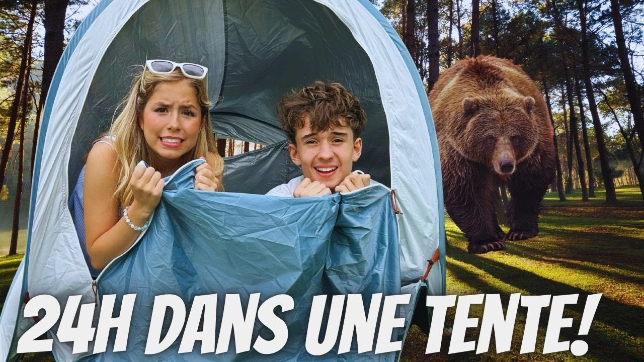24 Heures  dans une TENTE !!!