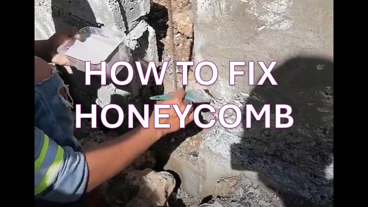 How to Repair Column Honeycomb with SikaGrout #construction #project