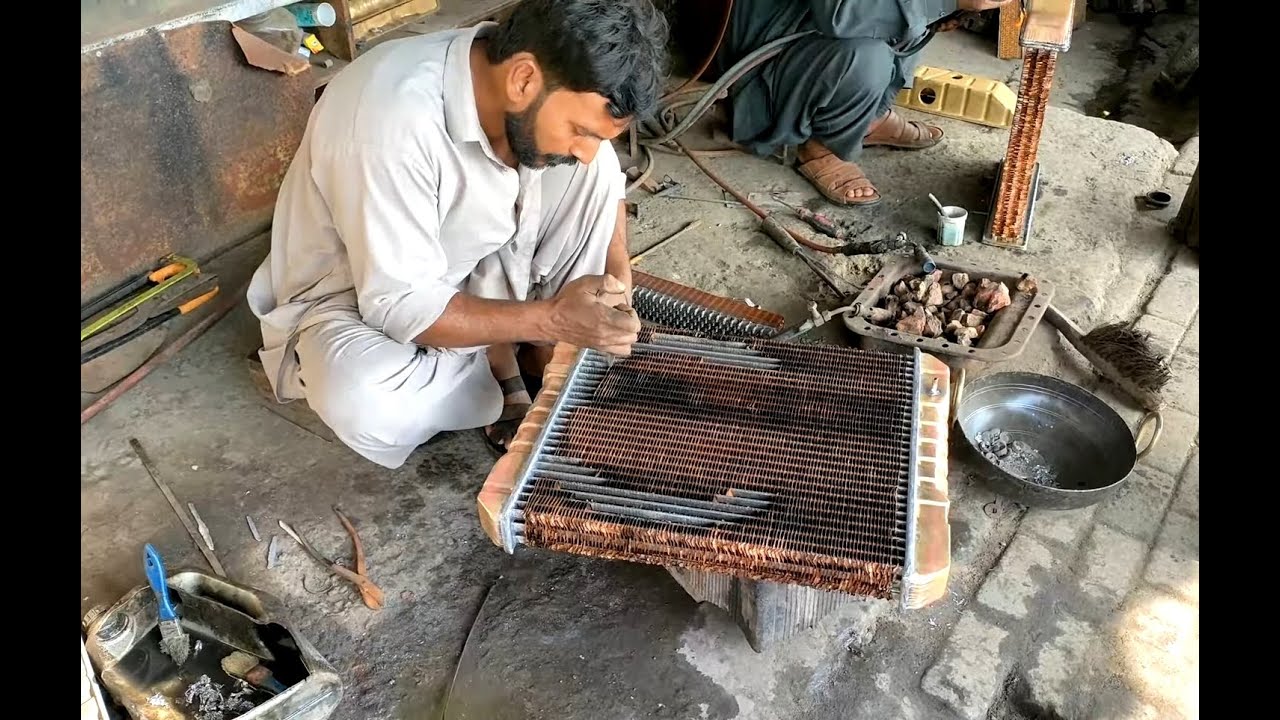 amazing Radiator restoration process #video #technical #restoration