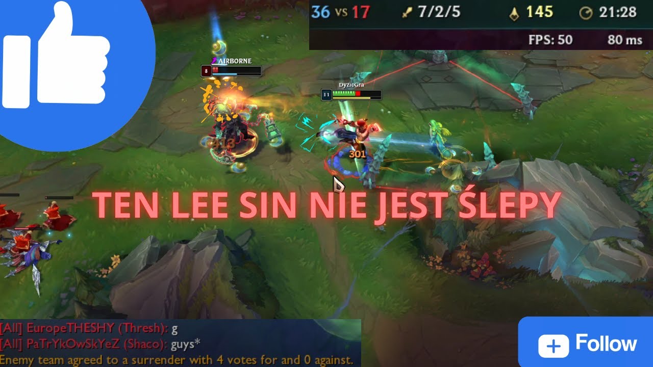 LEE SIN Z BUTA WJEŻDŻA ! PR&Oacute;BA MIKROFONU ... PRAWIE COACHING :D